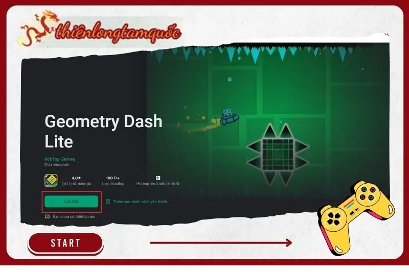 Cách tải và cài đặt Geometry Dash Lite