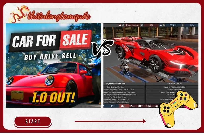 So sánh Car For Sale Simulator 2023 với các game kinh doanh xe khác