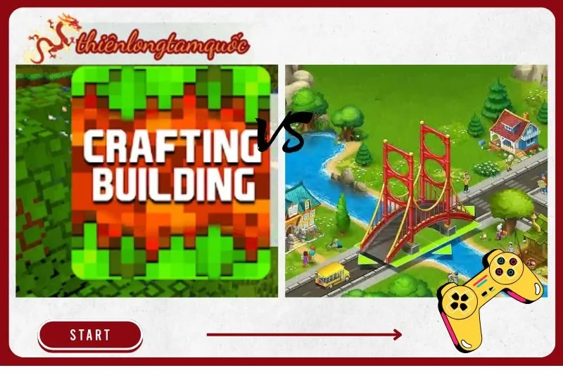 So sánh Crafting and Building với các game xây dựng khác