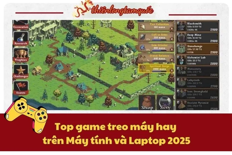 Top game treo máy hay trên Máy tính và Laptop 2025 – Danh sách hấp dẫn